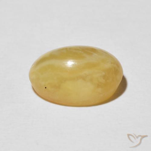 Opale œil de chat Doré moyen naturelle ovale, 4.03 ct, Opaque