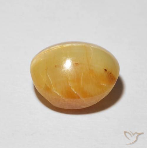Opale œil de chat Brun doré naturelle ovale, 7.16 ct, Opaque