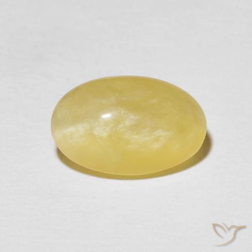2.70ct Naturel Jaune pâle Opale œil de chat, ovale, Opaque