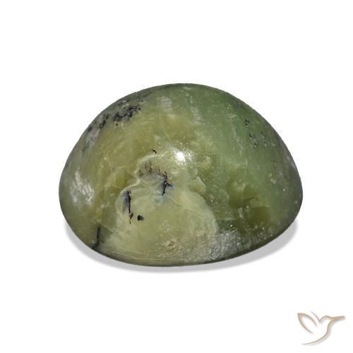 Opale œil de chat Vert terreux naturelle ovale, 3.41 ct, Opaque