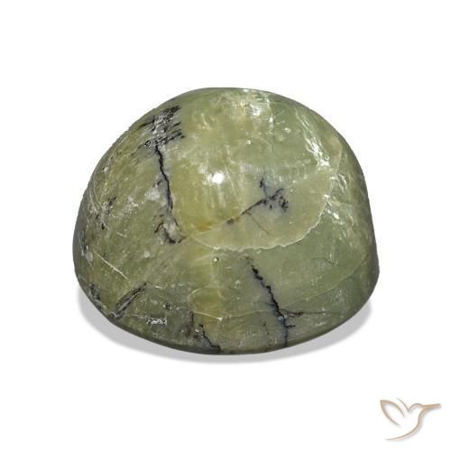 Opale œil de chat Vert terreux naturelle ovale, 4.99 ct, Opaque