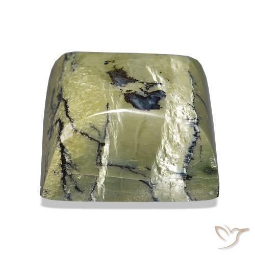 Opale œil de chat Vert moyen naturelle Baquette, 21.06 ct, Opaque