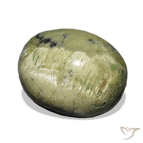 Opale œil de chat Vert terre naturelle ovale, 8.06 ct, Opaque