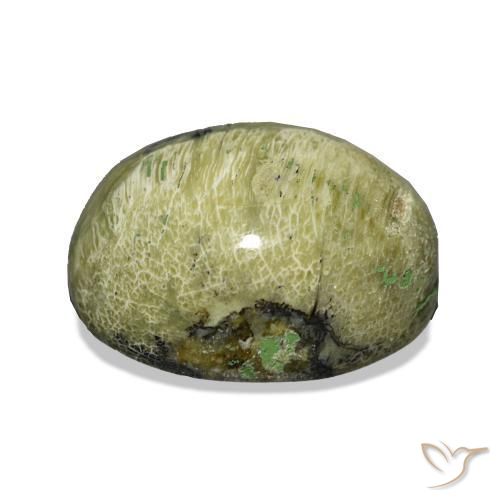 Opale œil de chat Vert terre naturelle ovale, 8.06 ct, Opaque