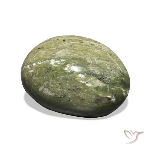 Opale œil de chat Vert terre naturelle ovale, 4.77 ct, Opaque