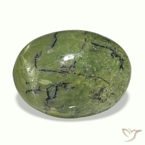 Cat's eye opal multicolore naturelle coupe ovale, 5,72 ct, opaque