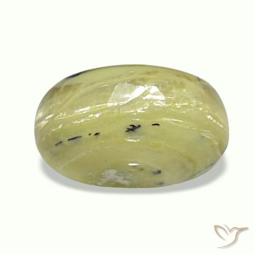 Cat's eye opal multicolore naturelle coupe ovale, 3,73 ct, opaque