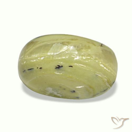 Cat's eye opal multicolore naturelle coupe ovale, 3,73 ct, opaque