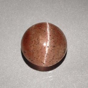 Cat's eye scapolite marron naturelle transparent, 1,96 ct, transparent / translucide