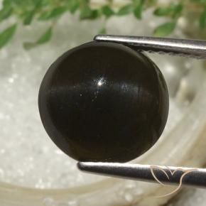 Scapolite œil de chat Marron foncé naturelle Tour, 6.53 ct, Translucide
