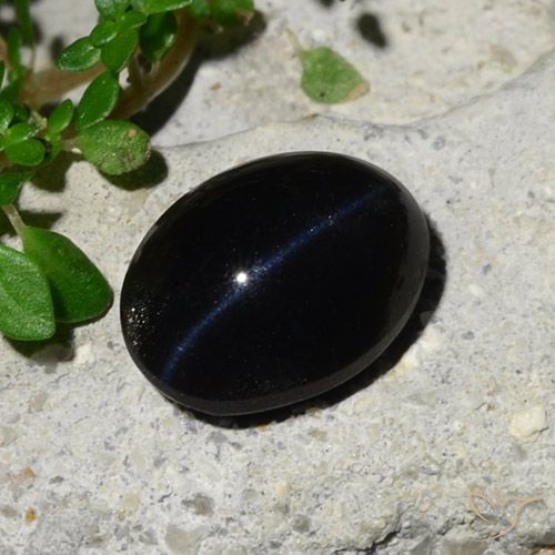 5.96ct Naturel Noire Scapolite œil de chat, ovale, Opaque