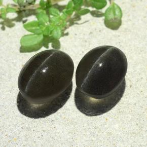 Achetez naturel 7,38ct gris cat's eye scapolite gems, coupe ovale, en provenance madagascar chez gemselect. en stock, livraison internationale!