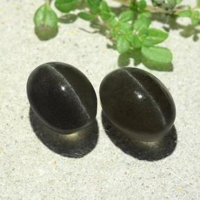 Achetez naturel 7,38ct gris cat's eye scapolite gems, coupe ovale, en provenance madagascar chez gemselect. en stock, livraison internationale!