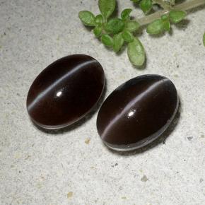 Achetez naturel 2,53ct marron cat's eye scapolite gems, coupe ovale, en provenance madagascar chez gemselect. en stock, livraison internationale!
