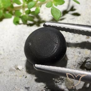 Scapolite œil de chat Noire naturelle Tour, 2.60 ct, Translucide