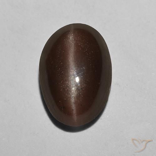 2.12ct Naturel Marron ambré Scapolite œil de chat, ovale, Translucide