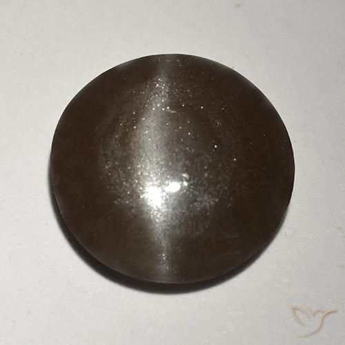 2.99ct Naturel Marron ambré Scapolite œil de chat, Tour, Translucide