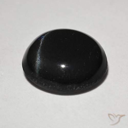 Scapolite œil de chat Noire naturelle Tour, 2.46 ct, Translucide
