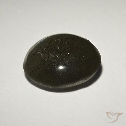Scapolite œil de chat Noire naturelle Tour, 2.18 ct, Translucide