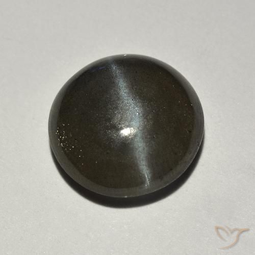 Scapolite œil de chat Noire naturelle Tour, 2.01 ct, Translucide
