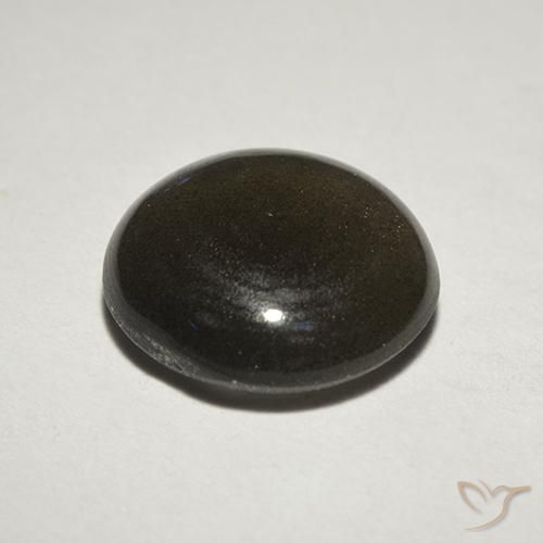Scapolite œil de chat Noire naturelle Tour, 2.01 ct, Translucide