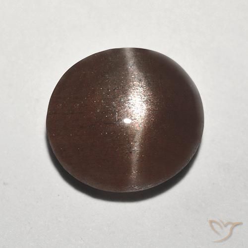 2.92ct Naturel Brun cannelle Scapolite œil de chat, Tour, Translucide