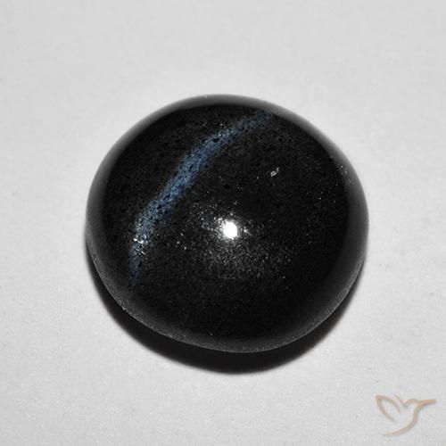 Scapolite œil de chat Noire naturelle Tour, 2.48 ct, Translucide