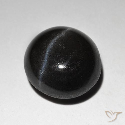Scapolite œil de chat Noire naturelle Tour, 2.87 ct, Translucide