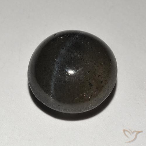 Scapolite œil de chat Noire naturelle Tour, 2.34 ct, Translucide