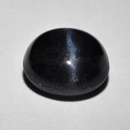 Scapolite œil de chat Noire naturelle Coupe roude, 2.20 ct, Translucide