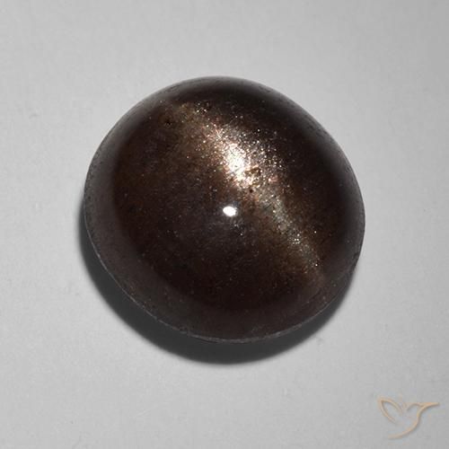 Scapolite œil de chat Noire naturelle Tour, 2.89 ct, Translucide