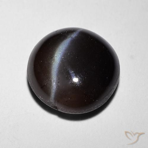 Scapolite œil de chat Noire naturelle Tour, 2.29 ct, Translucide