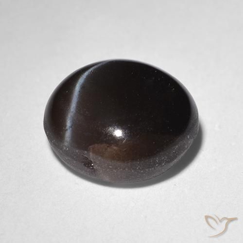 Scapolite œil de chat Noire naturelle Tour, 2.29 ct, Translucide