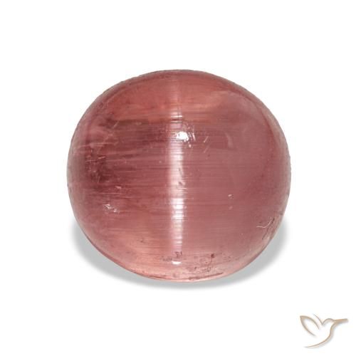 3.07ct Rose foncé Tourmaline œil de chat, Ovale, Transparent