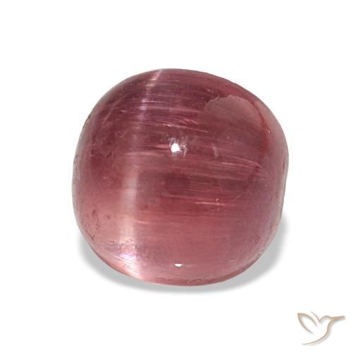 Tourmaline œil de chat Rose foncé naturelle Coupe ovale, 2.73 ct, Transparent