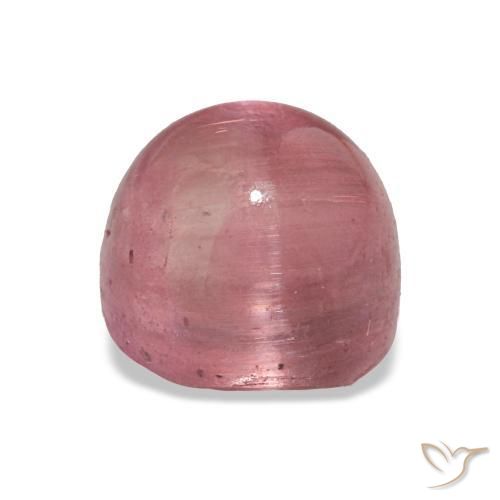Tourmaline œil de chat Rose foncé naturelle Coupe ovale, 2.73 ct, Transparent