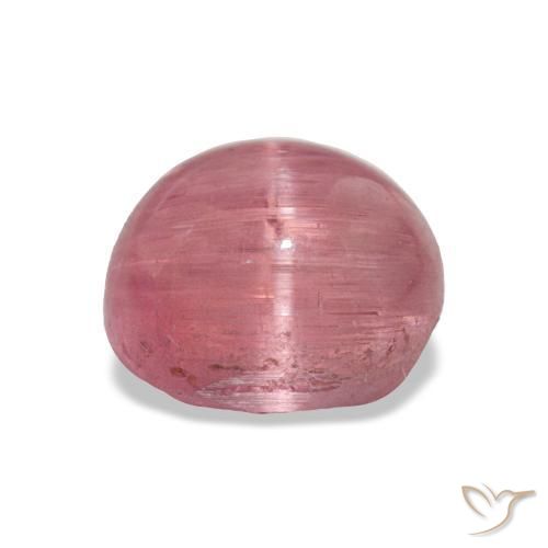 Tourmaline œil de chat Rose moyen naturelle Coupe ovale, 2.64 ct, Translucide