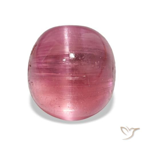 Tourmaline œil de chat Ton rose chaud naturelle Coupe ovale, 3.29 ct, Translucide