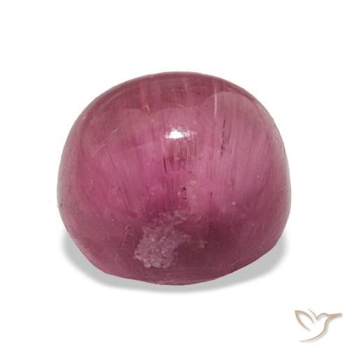 Tourmaline œil de chat Ton rose chaud naturelle Coupe ovale, 3.29 ct, Translucide