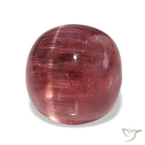 Tourmaline œil de chat Rose moyen naturelle Coupe ovale, 8.11 ct, Translucide