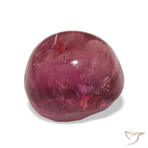 Tourmaline œil de chat Rose moyen naturelle Coupe ovale, 8.11 ct, Translucide
