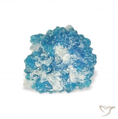 Cavansite Bleu azur électrique naturelle Fantaisie, 1.79 ct, Opaque