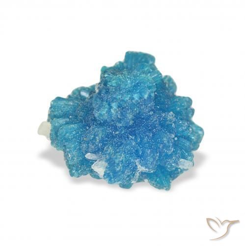 Cavansite Bleu azur électrique naturelle Fantaisie, 1.79 ct, Opaque