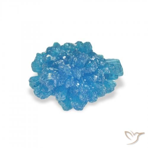 Cavansite Bleu azur électrique naturelle Fantaisie, 1.15 ct, Opaque