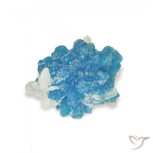 Cavansite Bleu azur électrique naturelle Fantaisie, 1.80 ct, Opaque