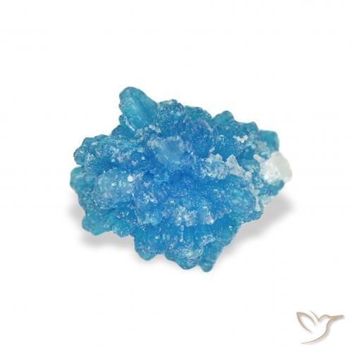 Cavansite Bleu azur électrique naturelle Fantaisie, 1.10 ct, Opaque