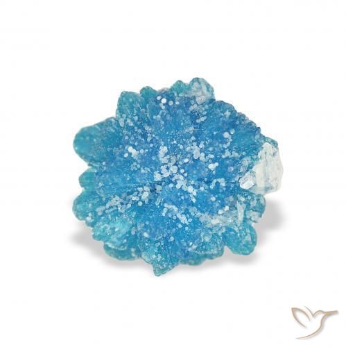 Cavansite Bleu azur électrique naturelle Fantaisie, 1.10 ct, Opaque