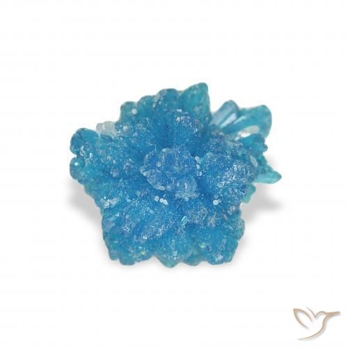 Cavansite Bleu azur électrique naturelle Fantaisie, 0.97 ct, Opaque
