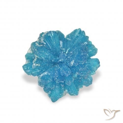 Cavansite Bleu azur électrique naturelle Fantaisie, 0.97 ct, Opaque