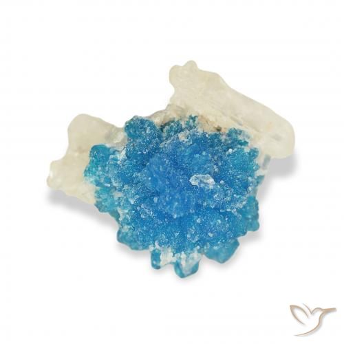 2.03ct Naturel Bleu azur électrique Cavansite, Fantaisie, Opaque